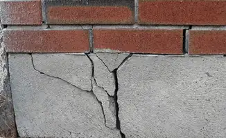 Concrete foundation with serious structural damage in Scottsdale, AZ