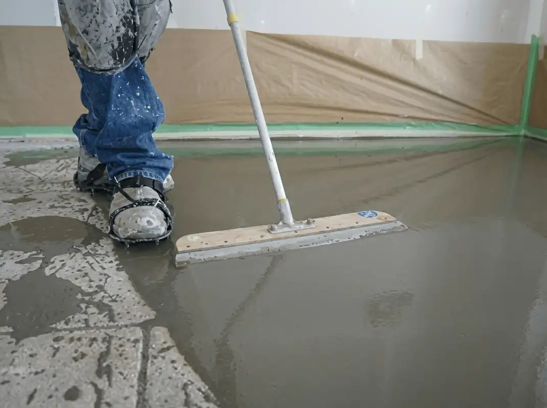 Uneven floor being professionally repaired in Scottsdale, AZ