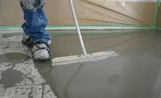 Uneven floor being professionally repaired in Scottsdale, AZ